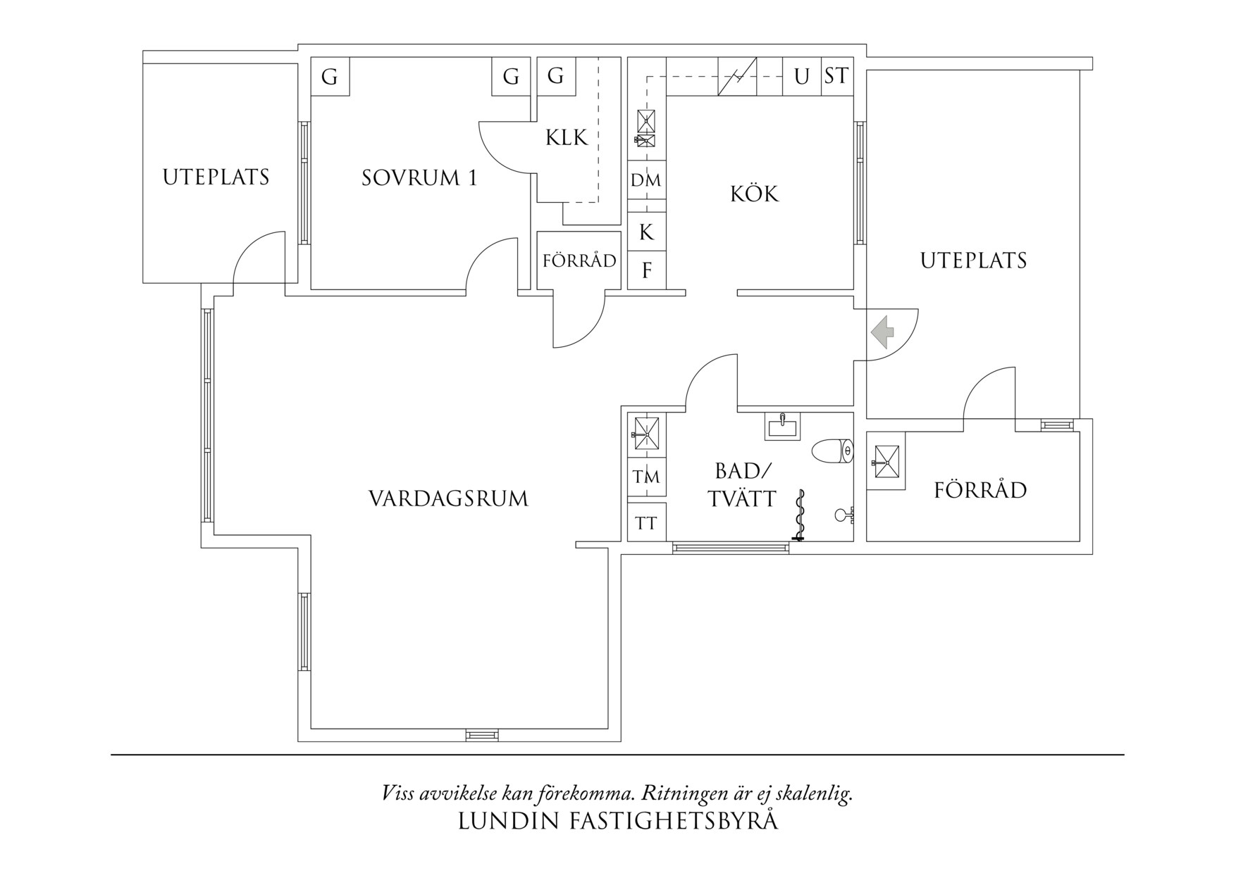 Planritning 1 Åkereds Äng 4