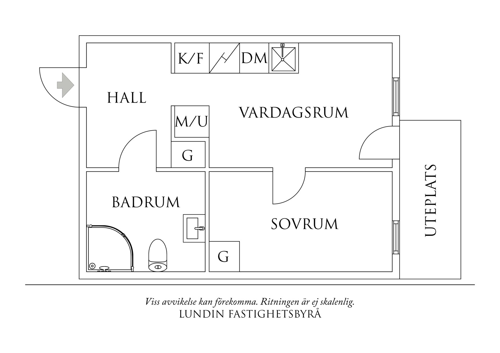 Planritning 1 Kompassgatan 7