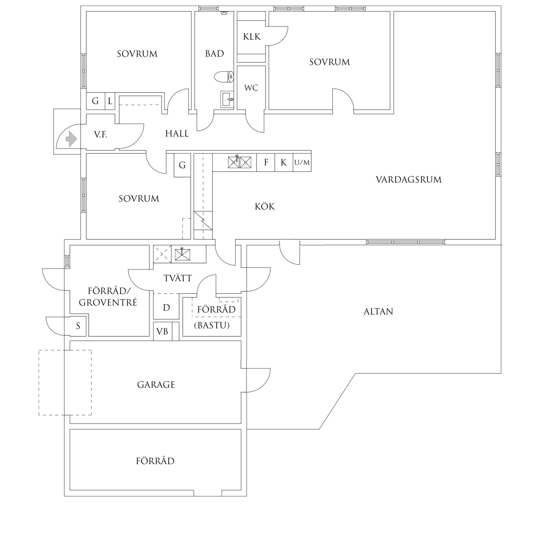 Planritning 1 Flunsåsliden 44