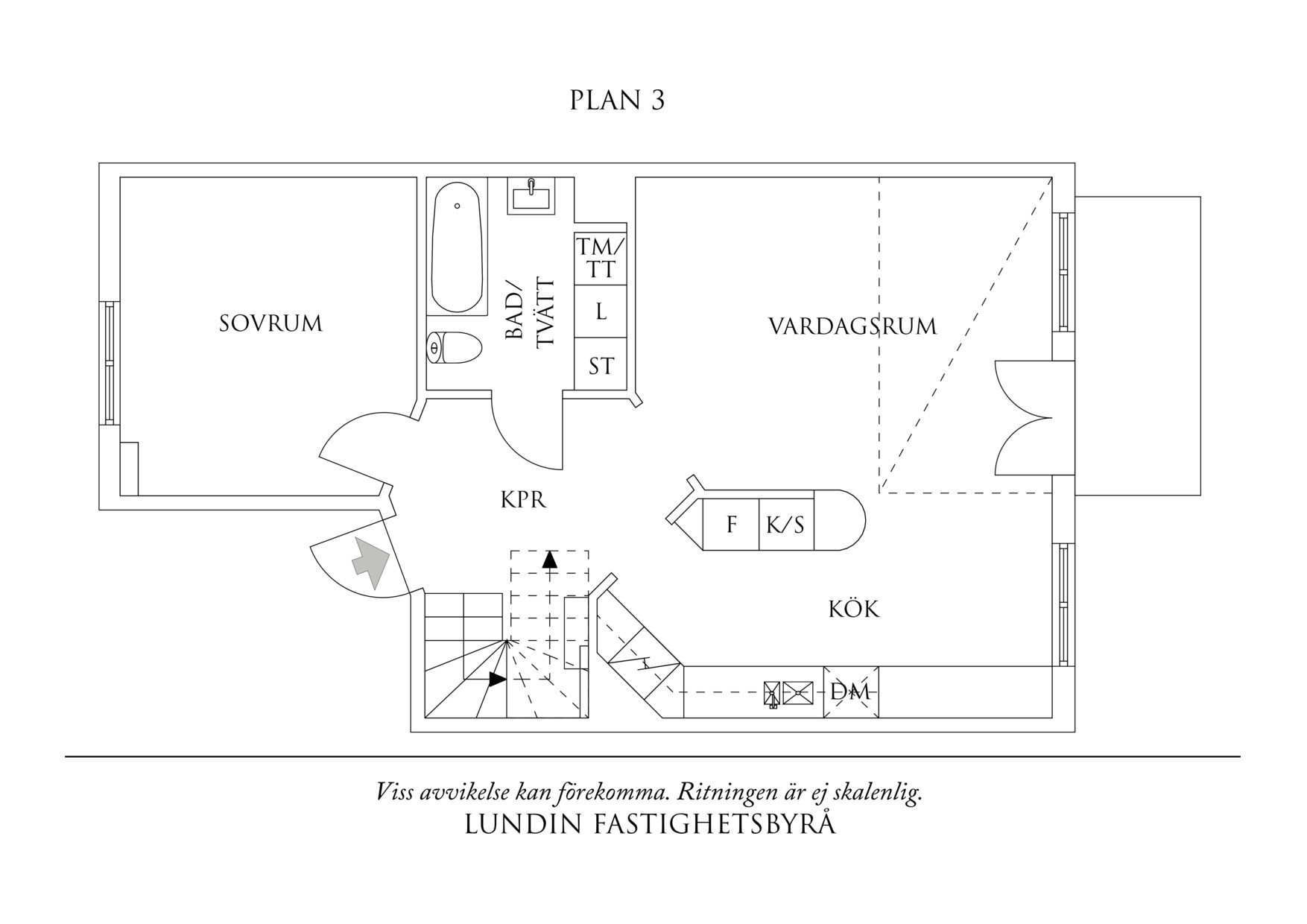 Planritning 1 Torkelsgatan 3