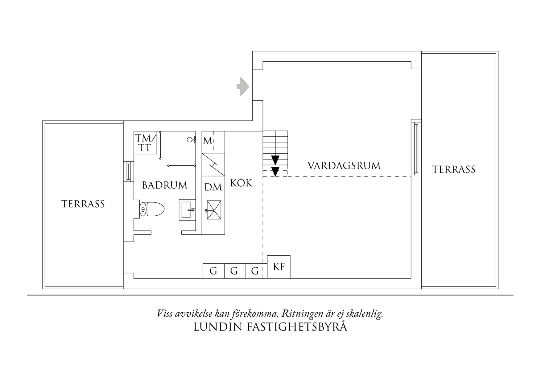 Planritning 1 Sunnanvindsgatan 2B