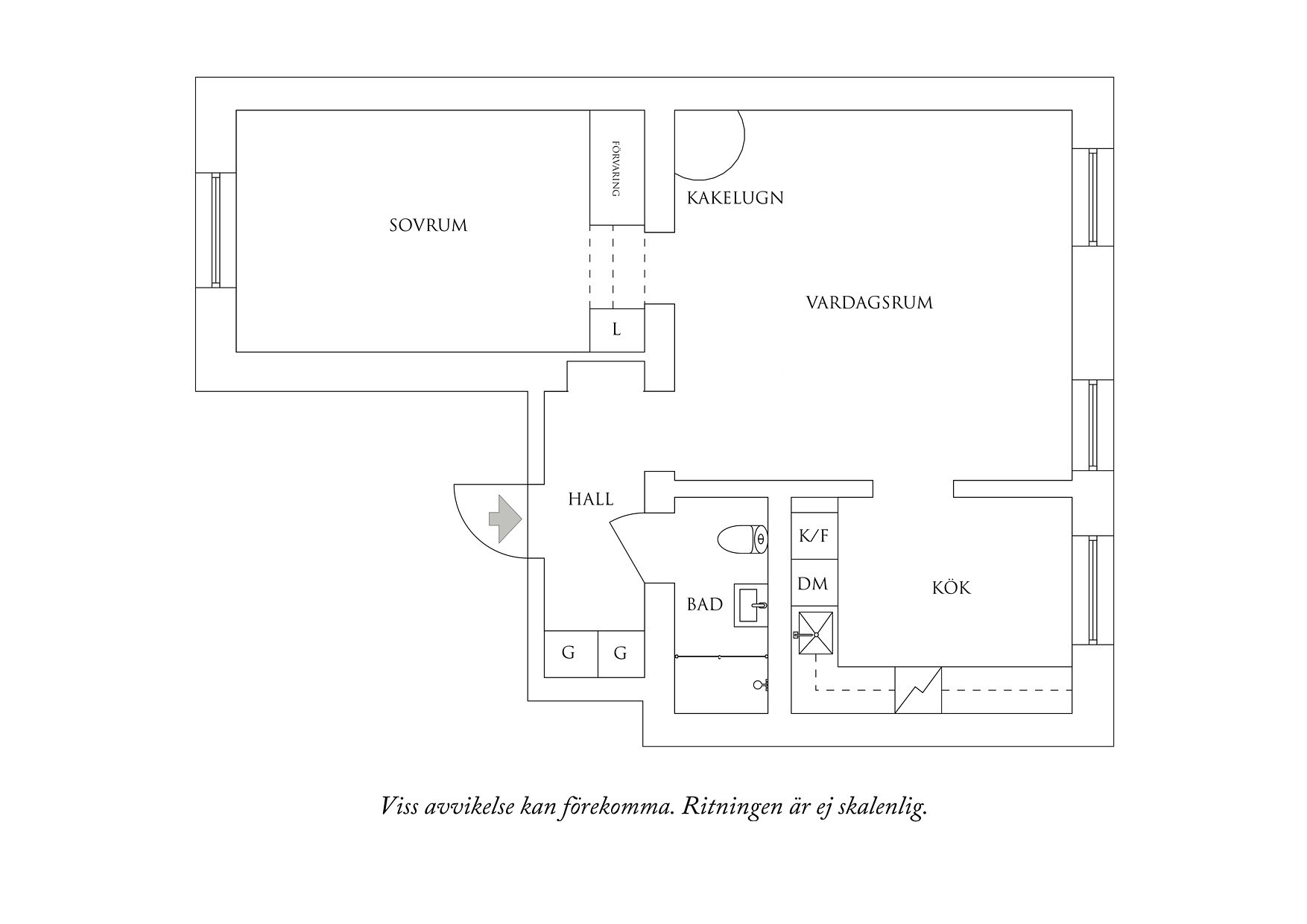 Planritning 1 Majorsgatan 11