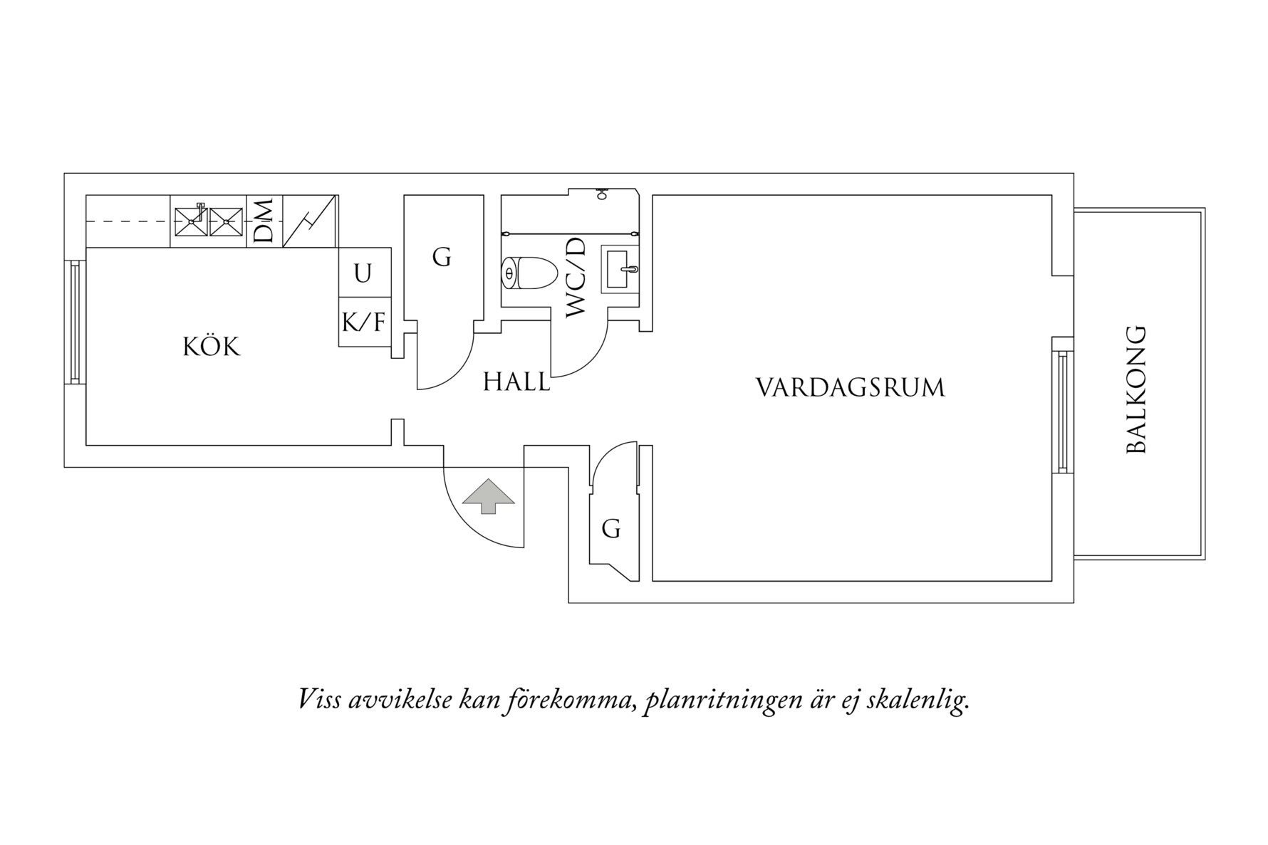 Planritning 1 Guldpokalsgatan 2A