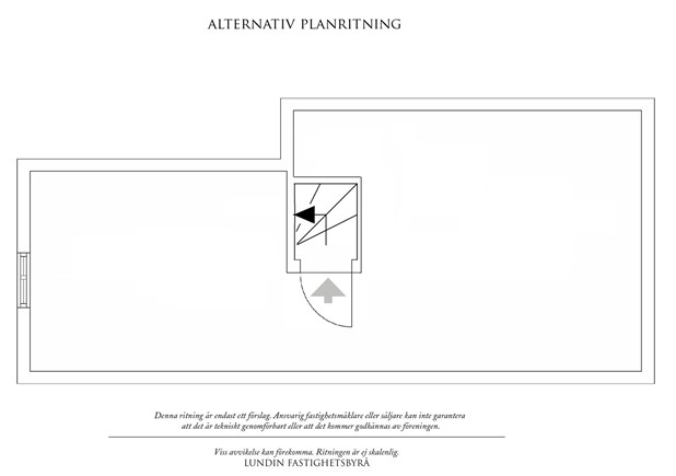 Alternativ planlösning med vind