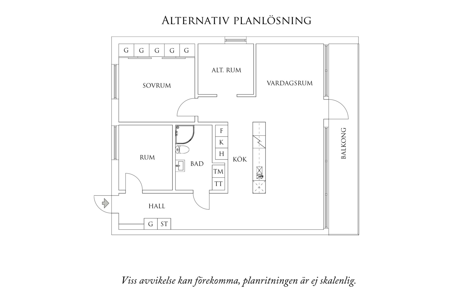 Planritning 2 Östra Eriksbergsgatan 83