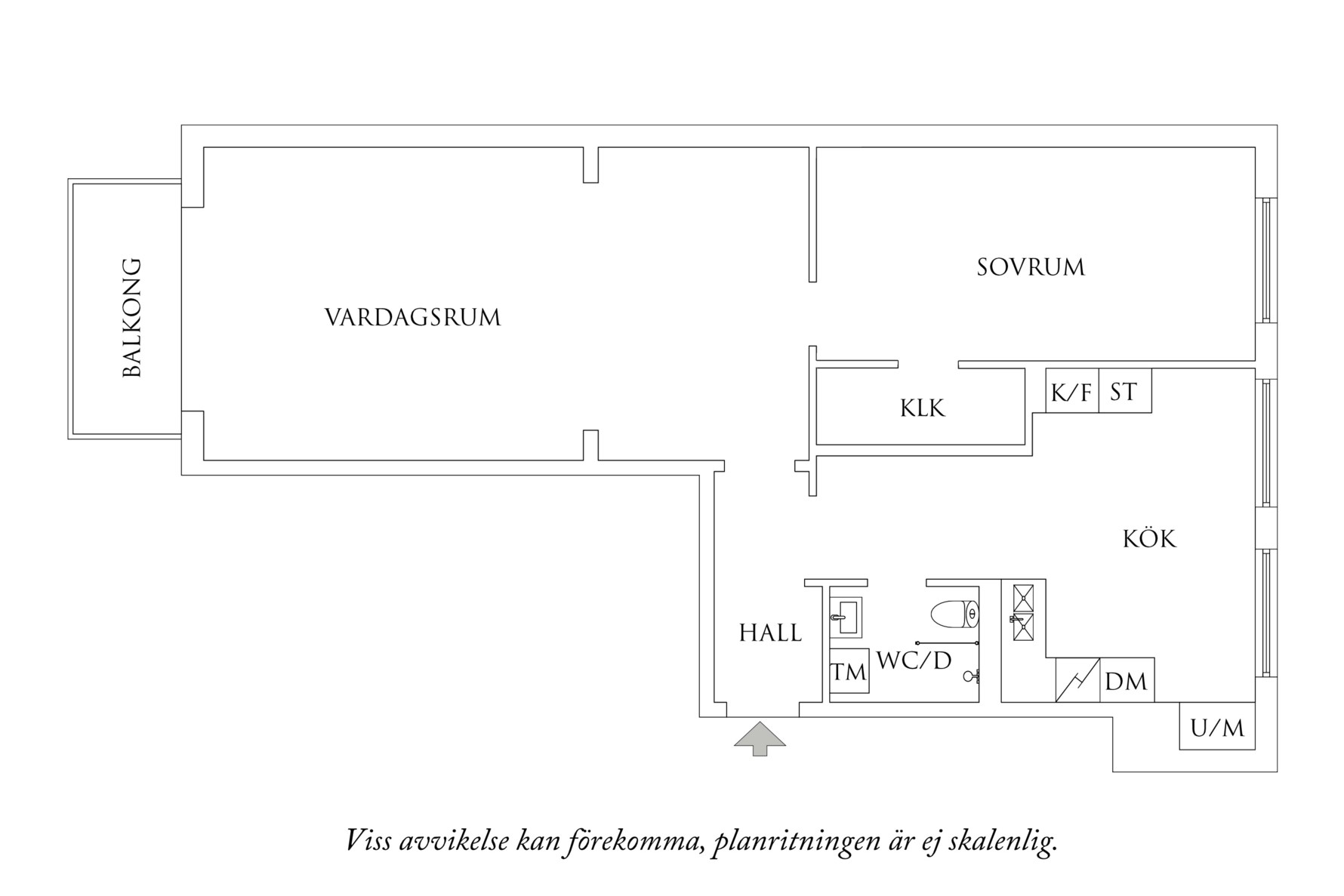 Planritning 1 Eklandagatan 41B