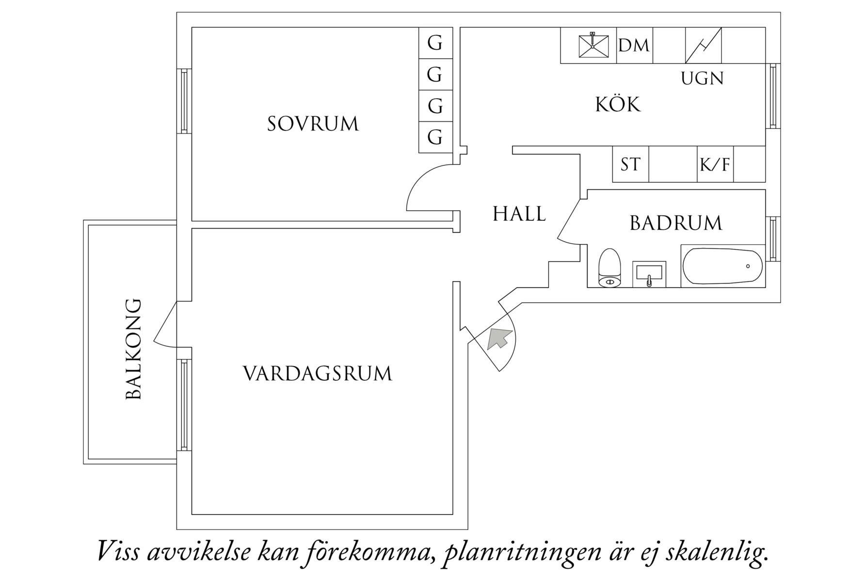 Planritning 1 Vårmånadsgatan 9