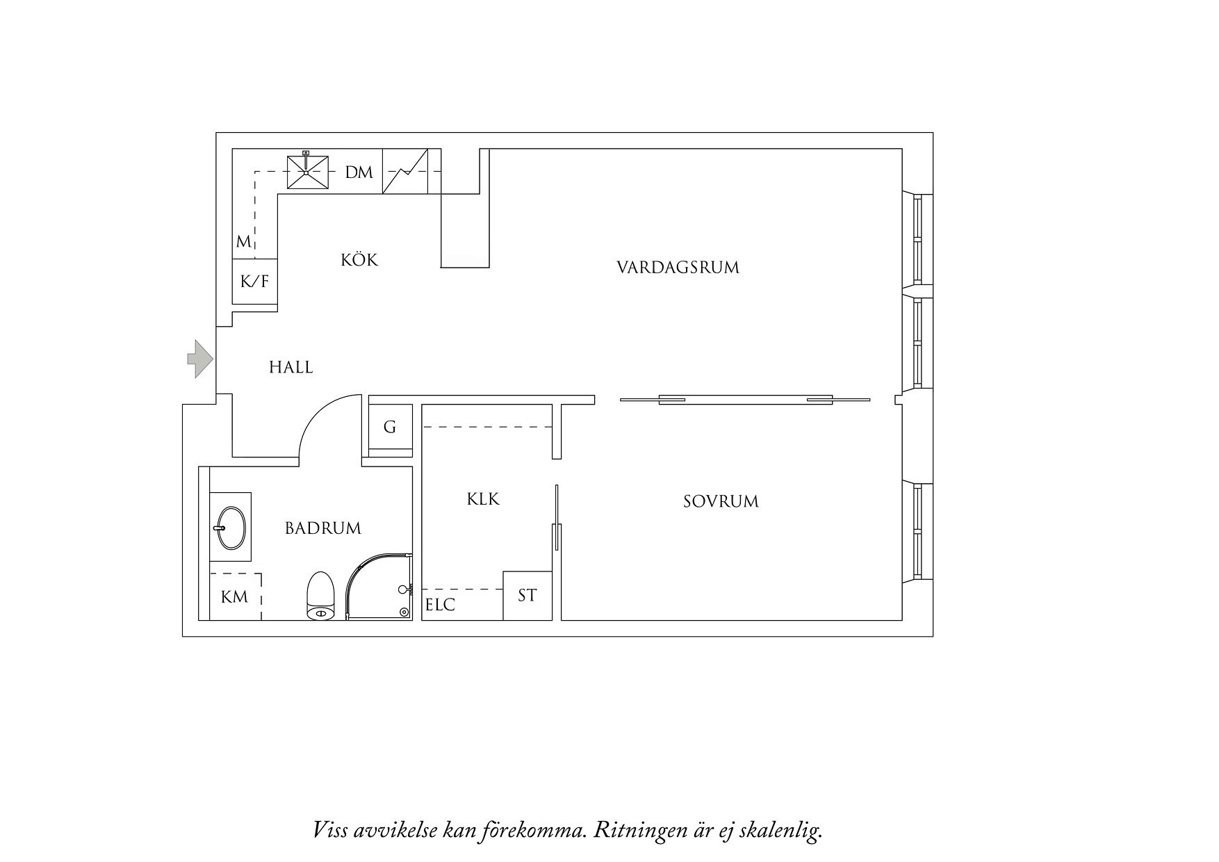 Planritning 1 Sparvgatan 7