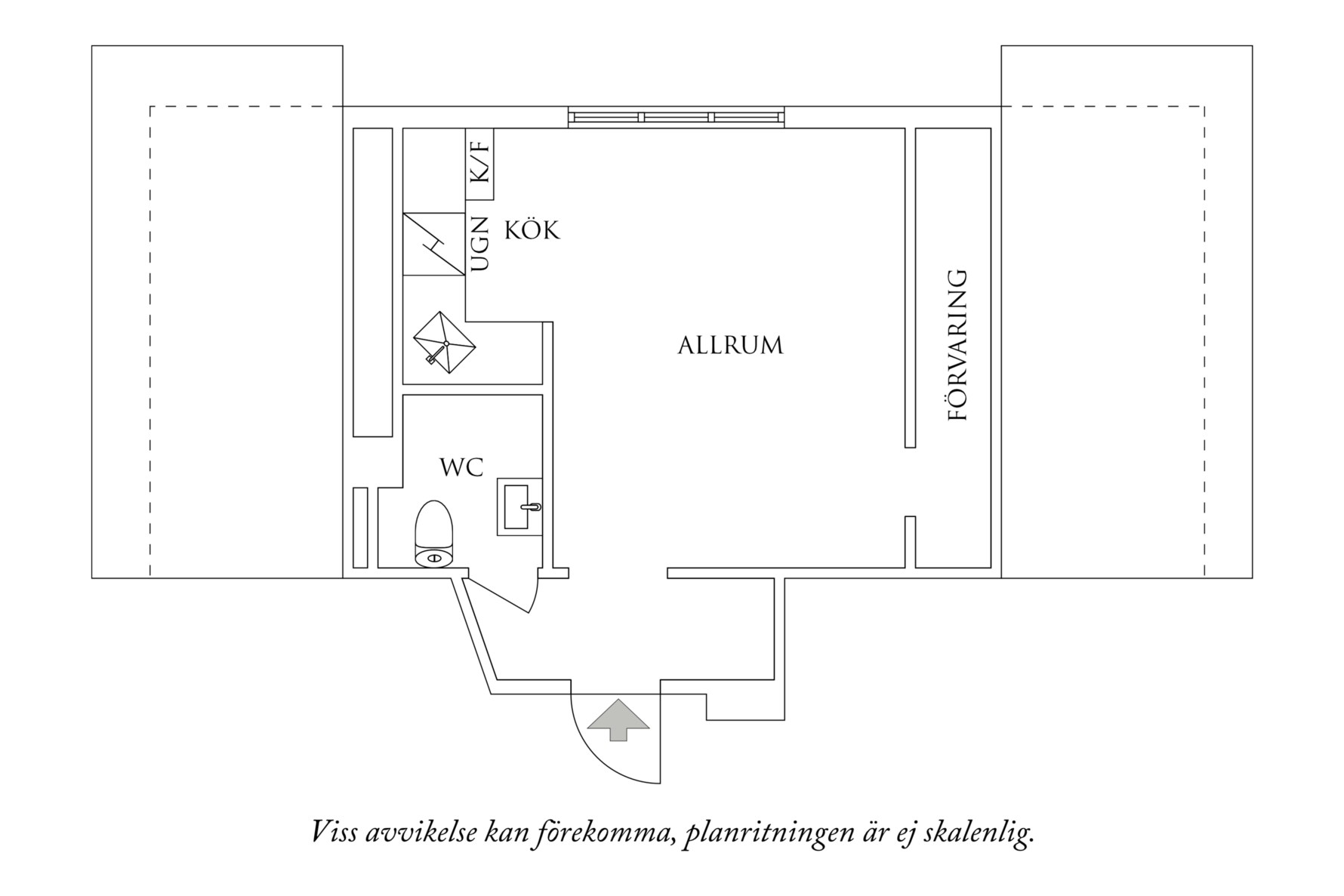 Planritning 1 Lilla Munkebäcksgatan 11E