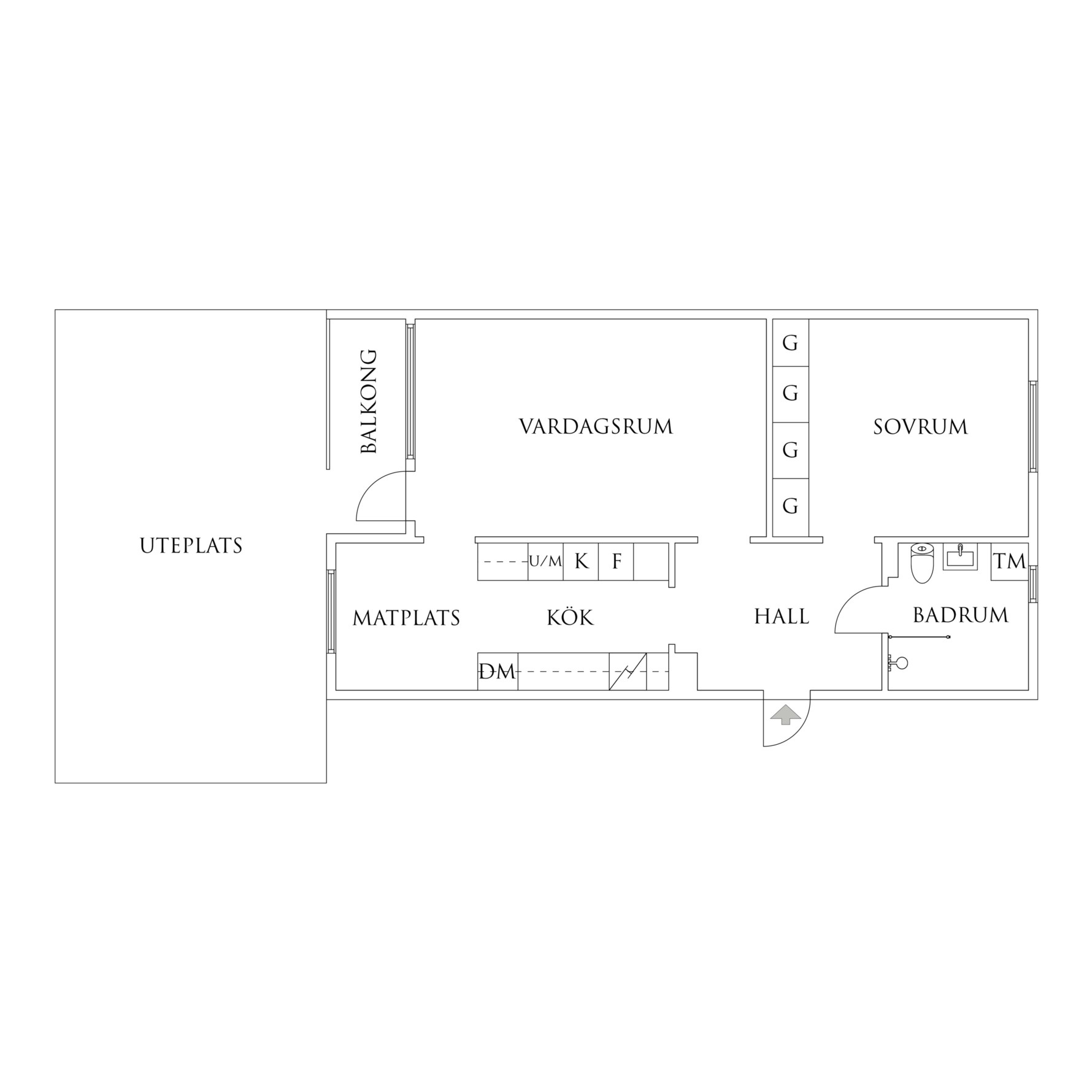 Planritning 1 Lillekärr Norra 94