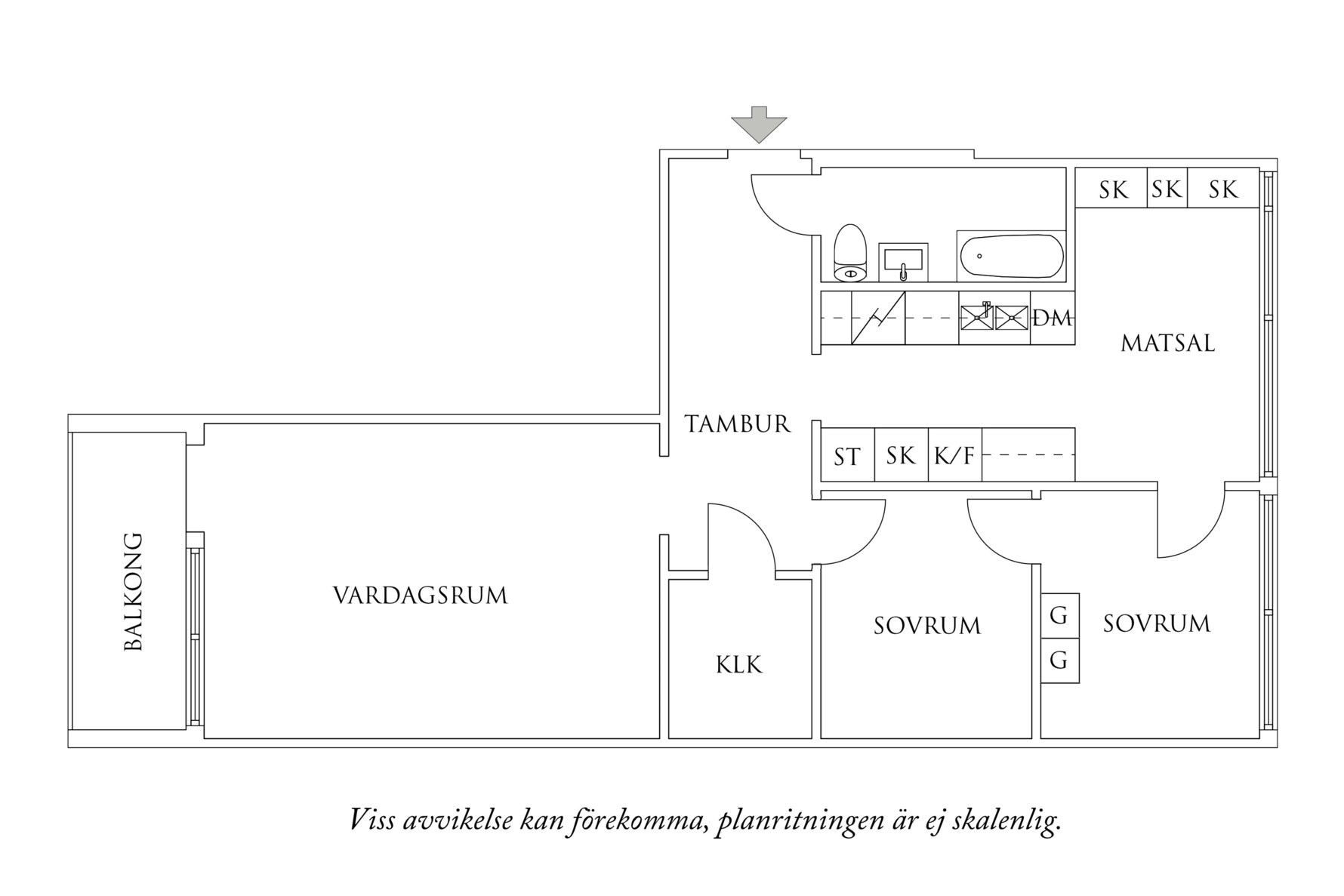 Planritning 1 Vaktmästaregången 4