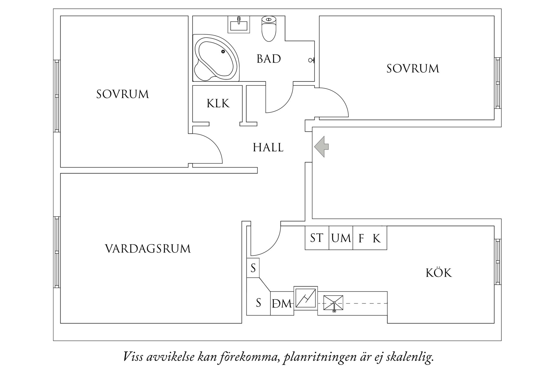 Planritning 1 Intagsgatan 9C