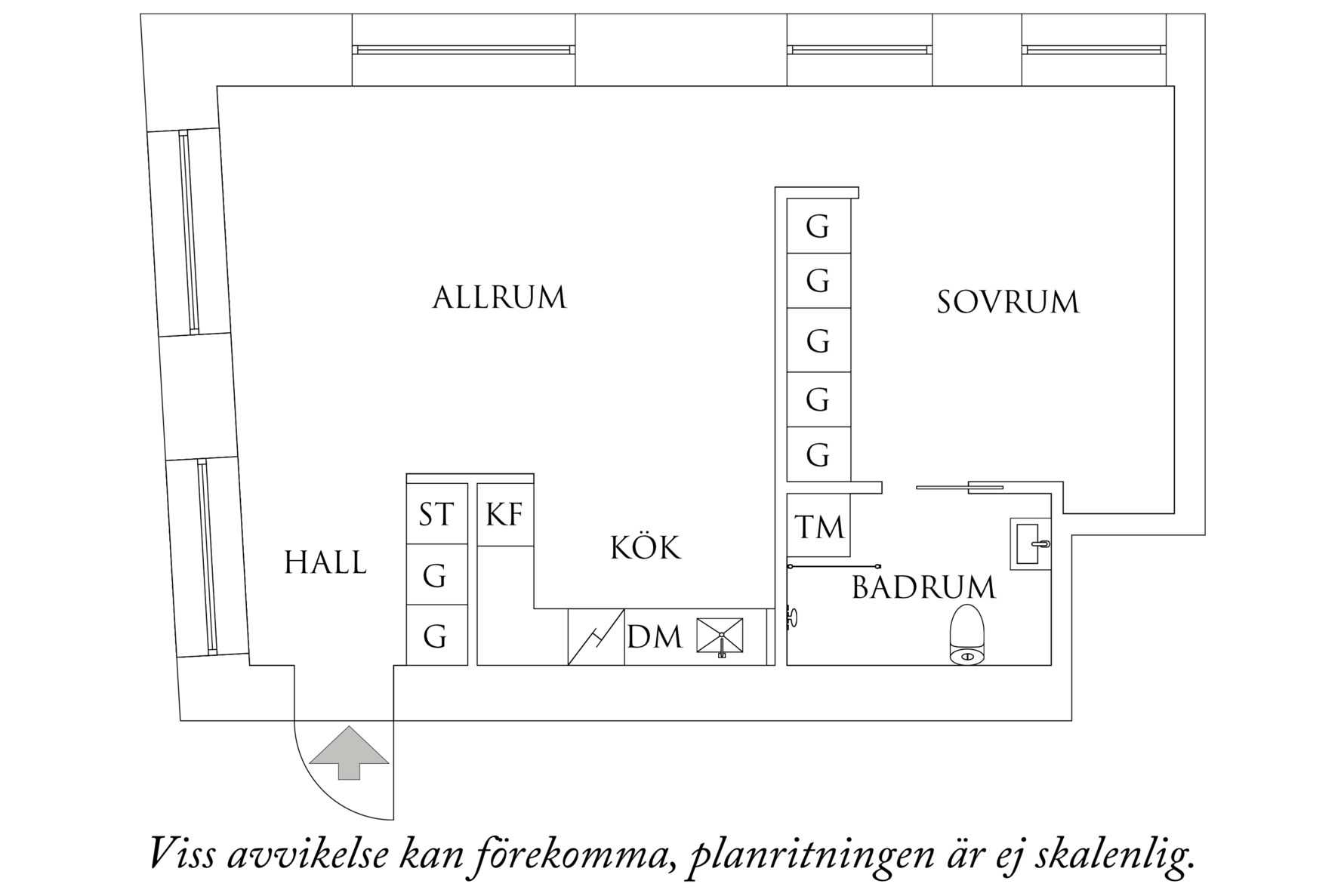 Planritning 1 Olskroksgatan 25