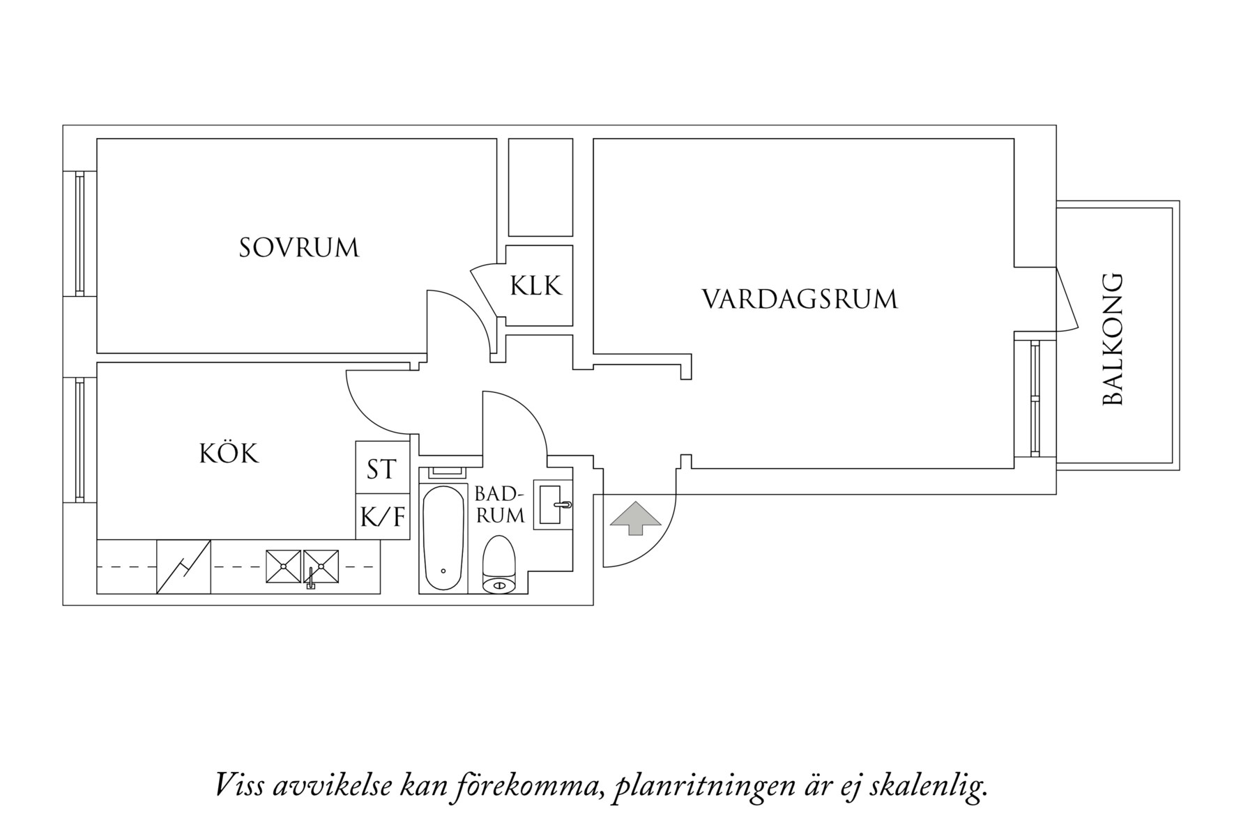 Planritning 1 Eklandagatan 52D