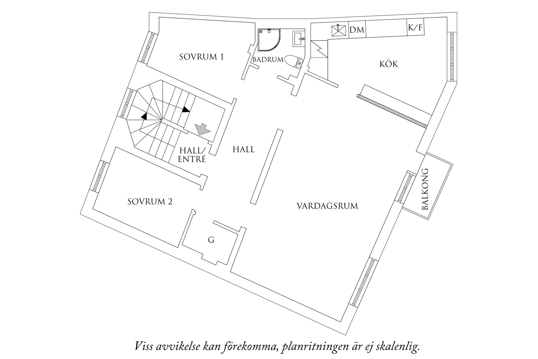 Planritning 1 Storebackegatan 14A