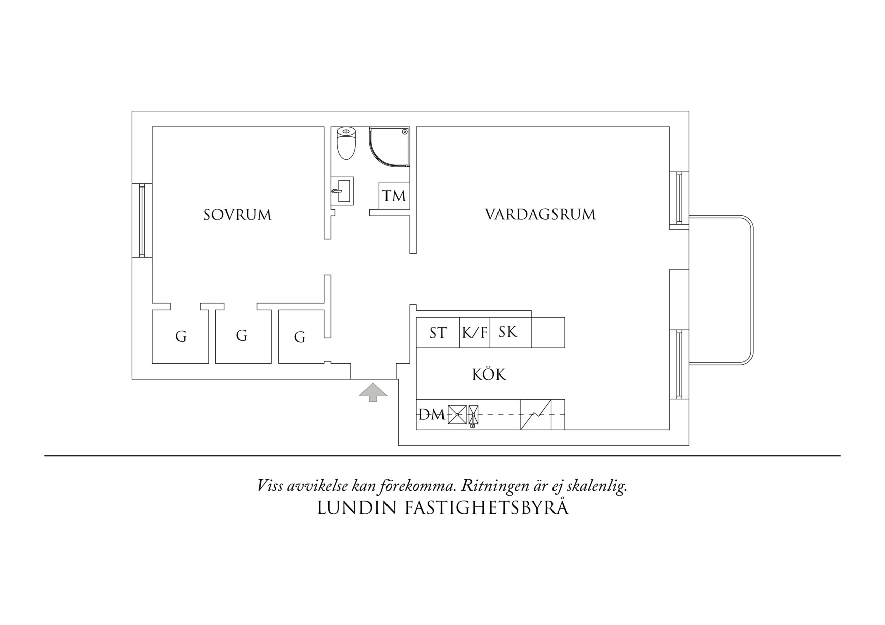 Planritning 1 Iskällareliden 7B