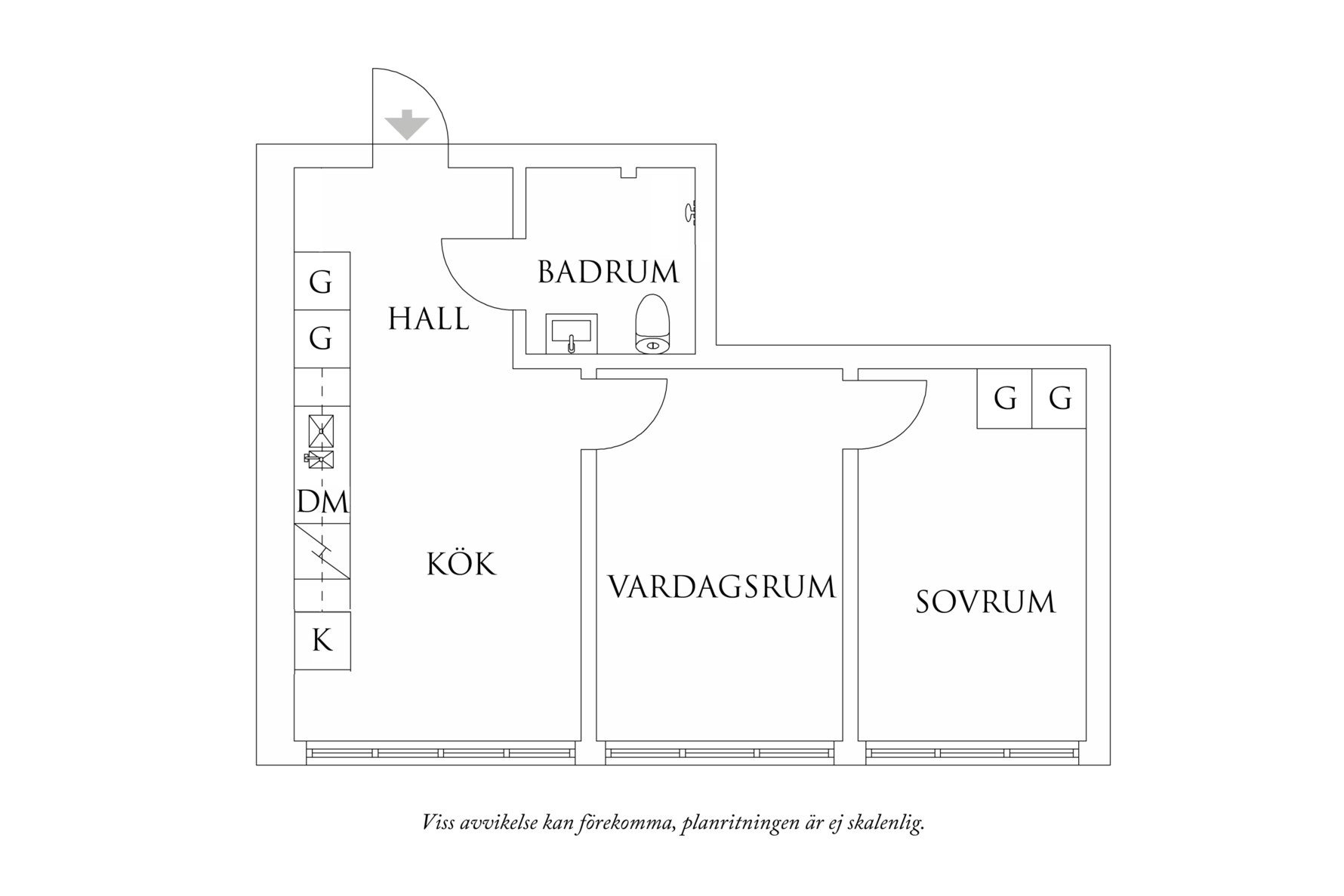 Planritning 1 Mattssonsliden 14