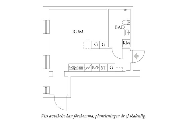 Planritning 1 Andra långgatan 11