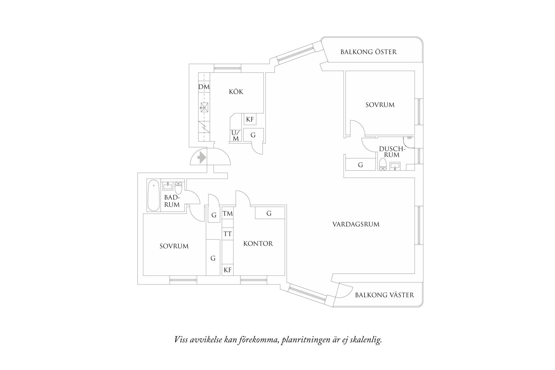 Planritning 1 Iskällareliden 3B