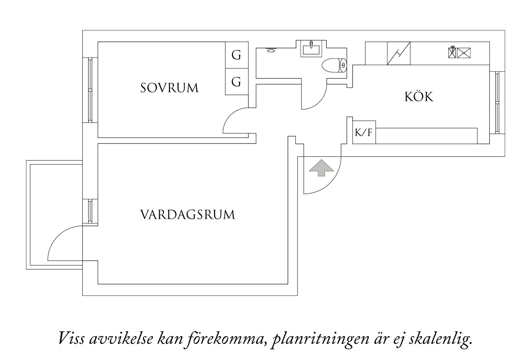 Planritning 1 Morängatan 10