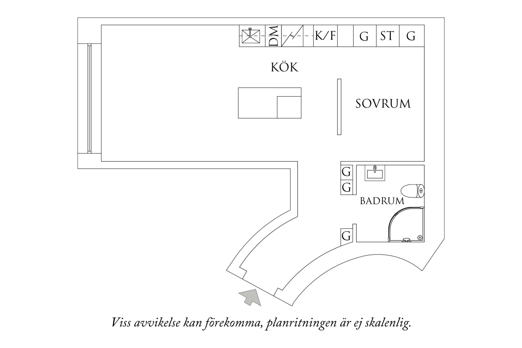 Planritning 1 Kungsgatan 8