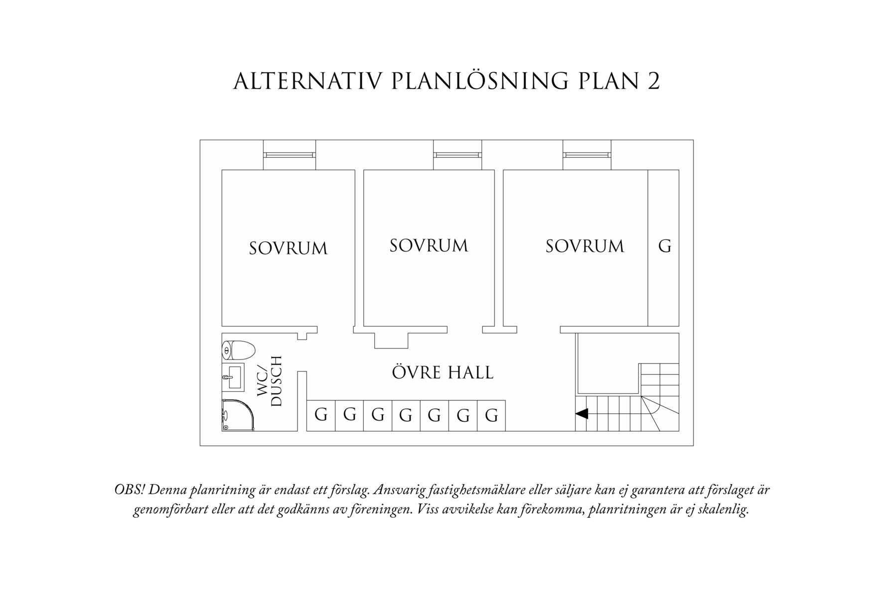 Planritning 3 Klippan 1H