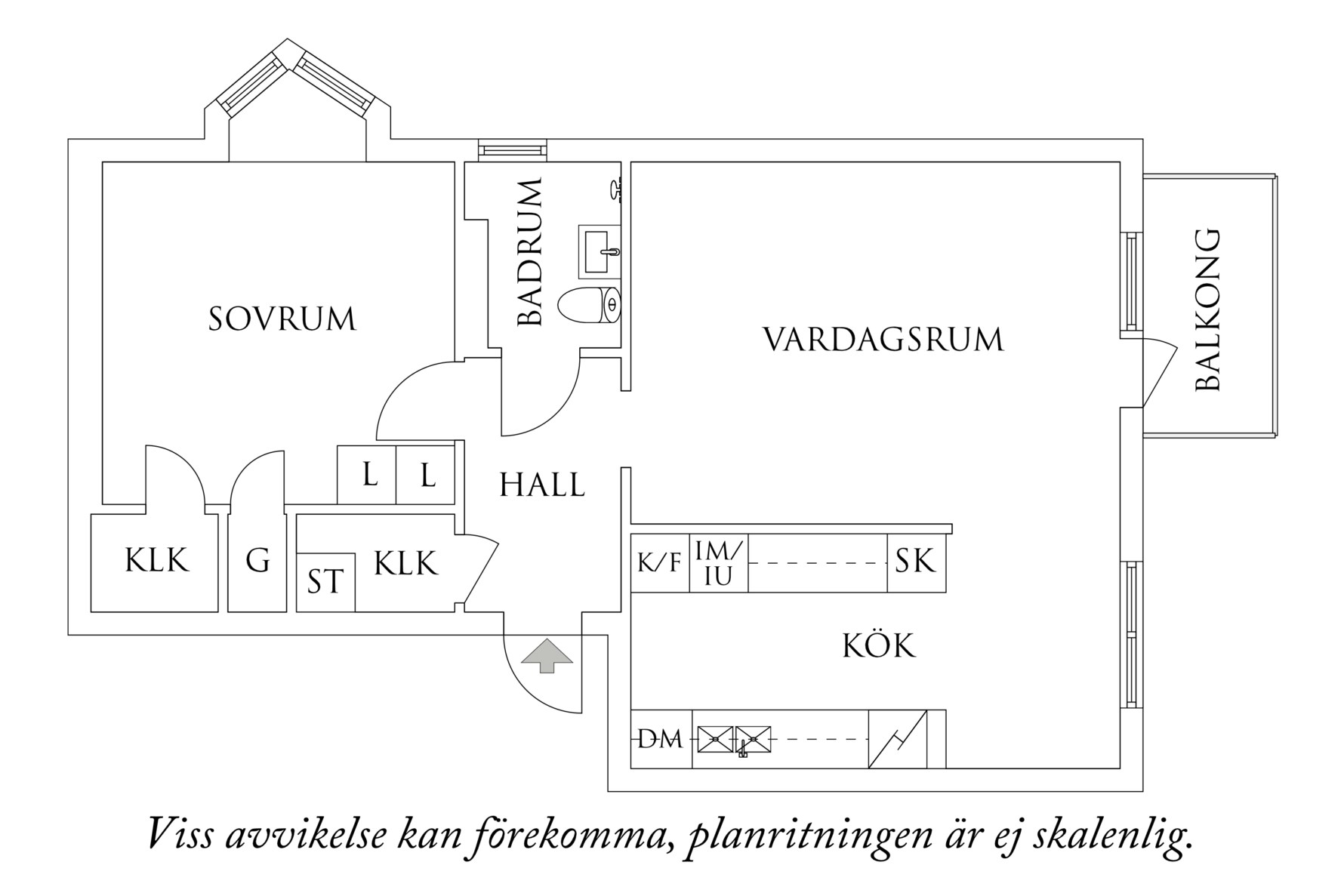 Planritning 1 Iskällareliden 15C