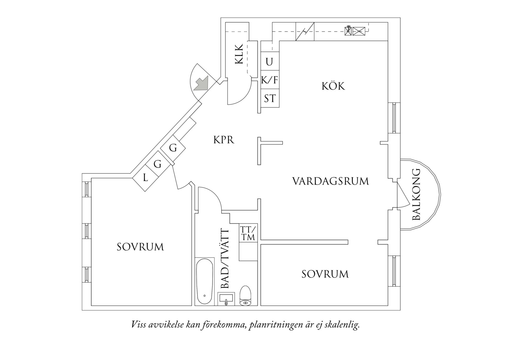 Planritning 1 Repslagaregatan 3A