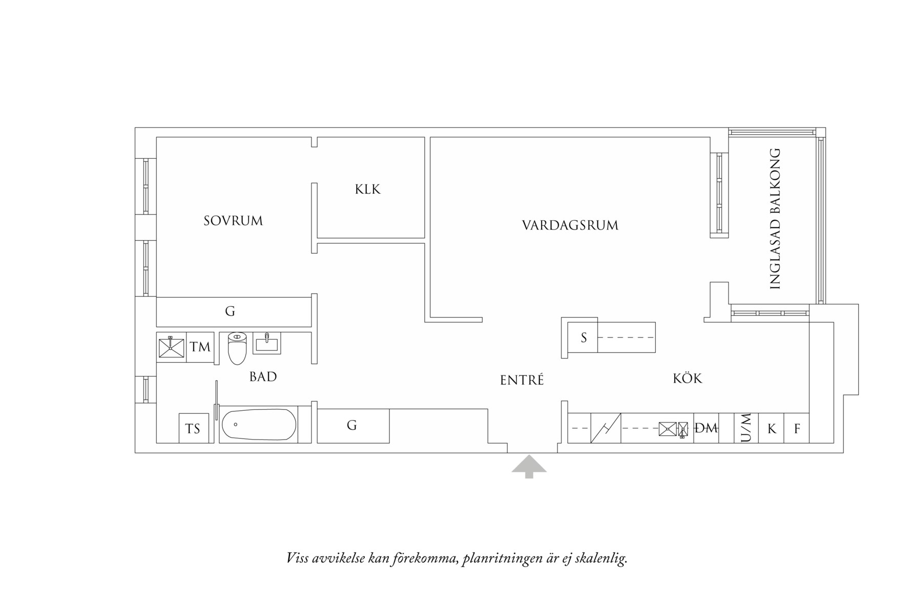 Planritning 1 Karin Boyes gata 4