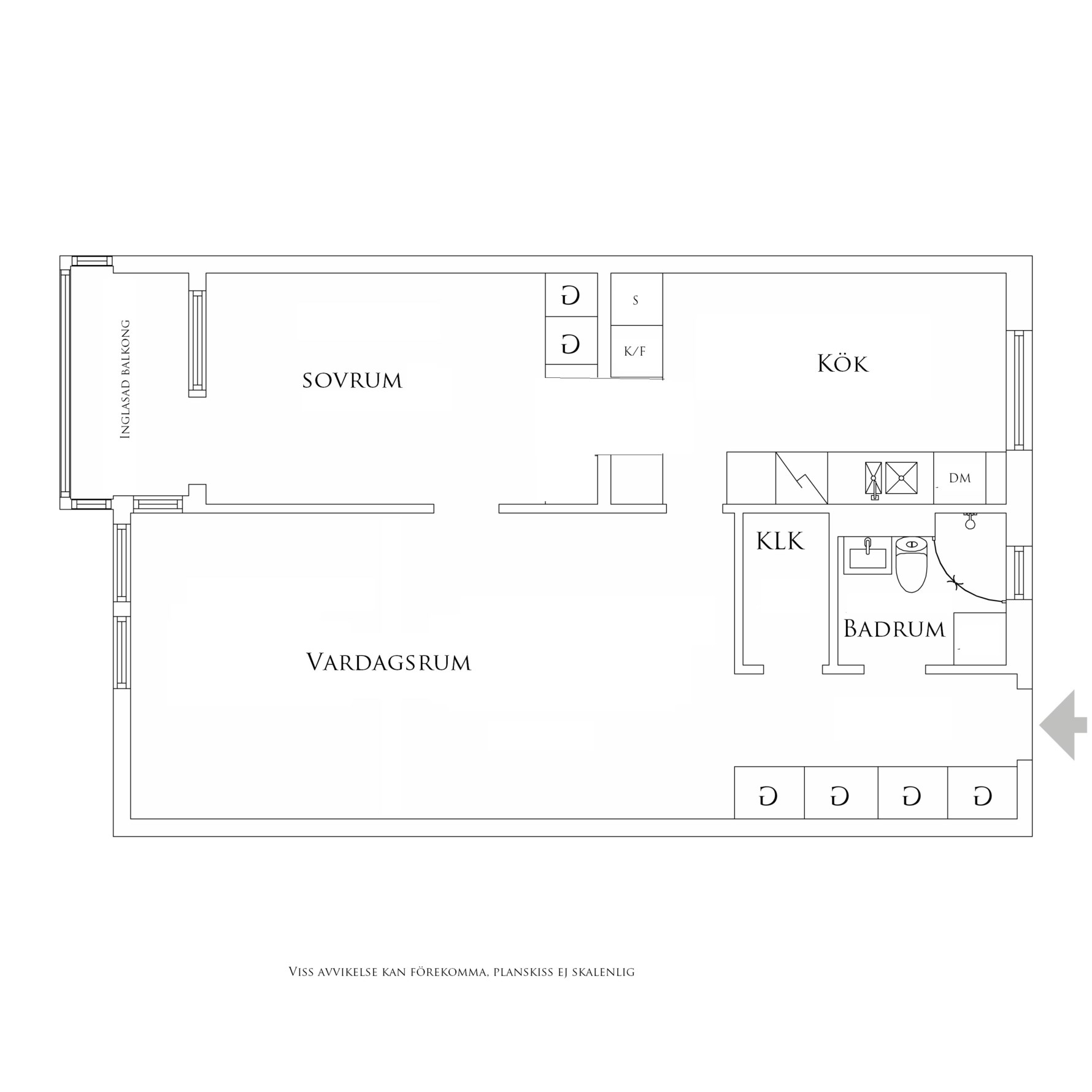 Planritning 1 Blåsutgatan 1