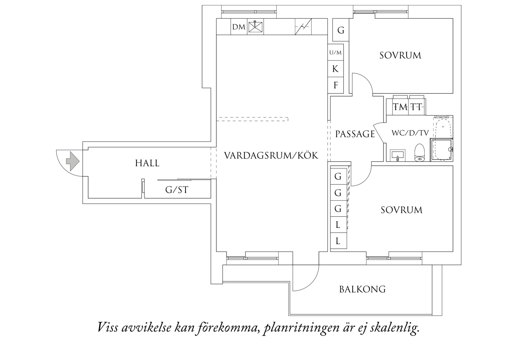 Planritning 1 Kvarnbygatan 27