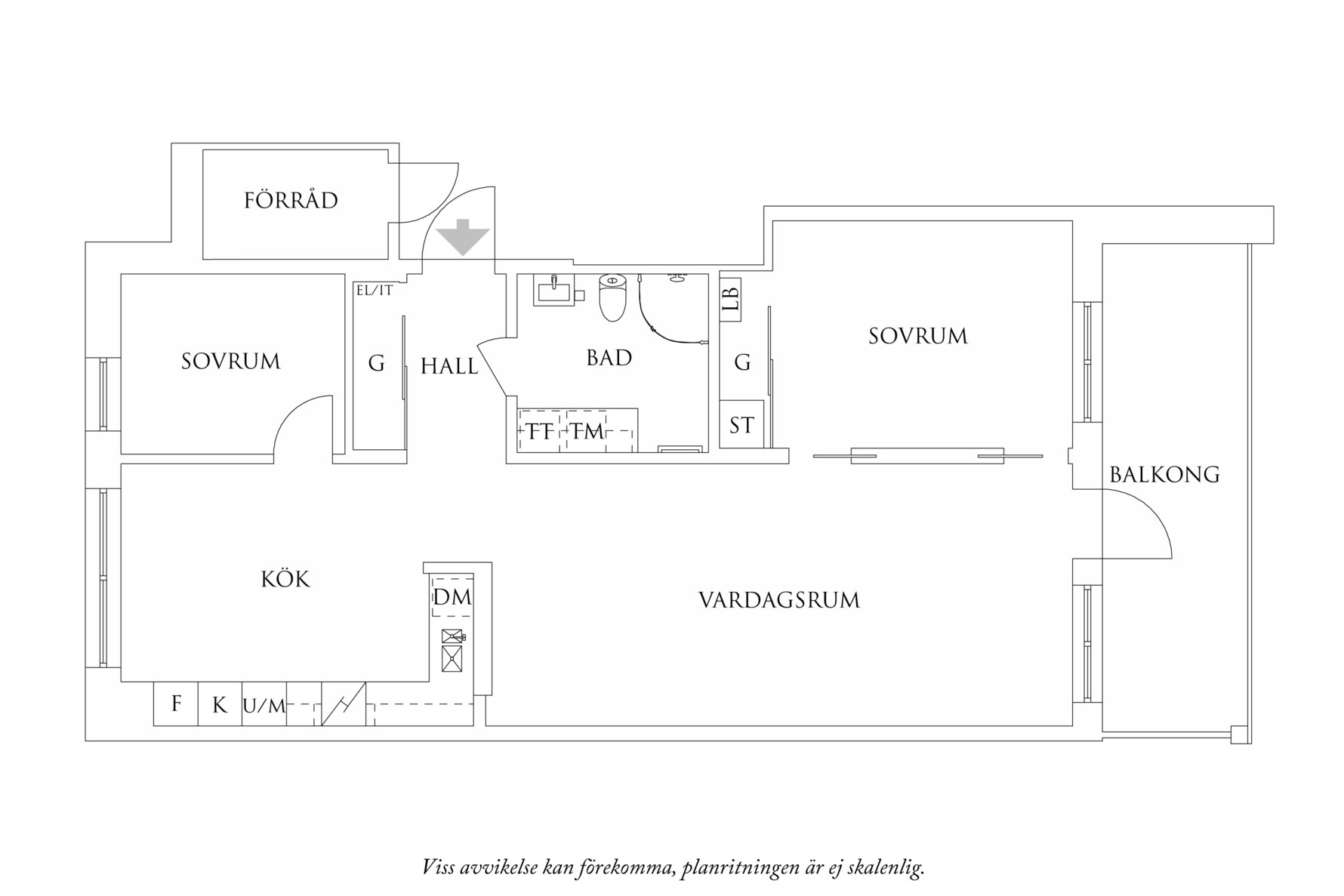 Planritning 1 Mölndalsvägen 87F