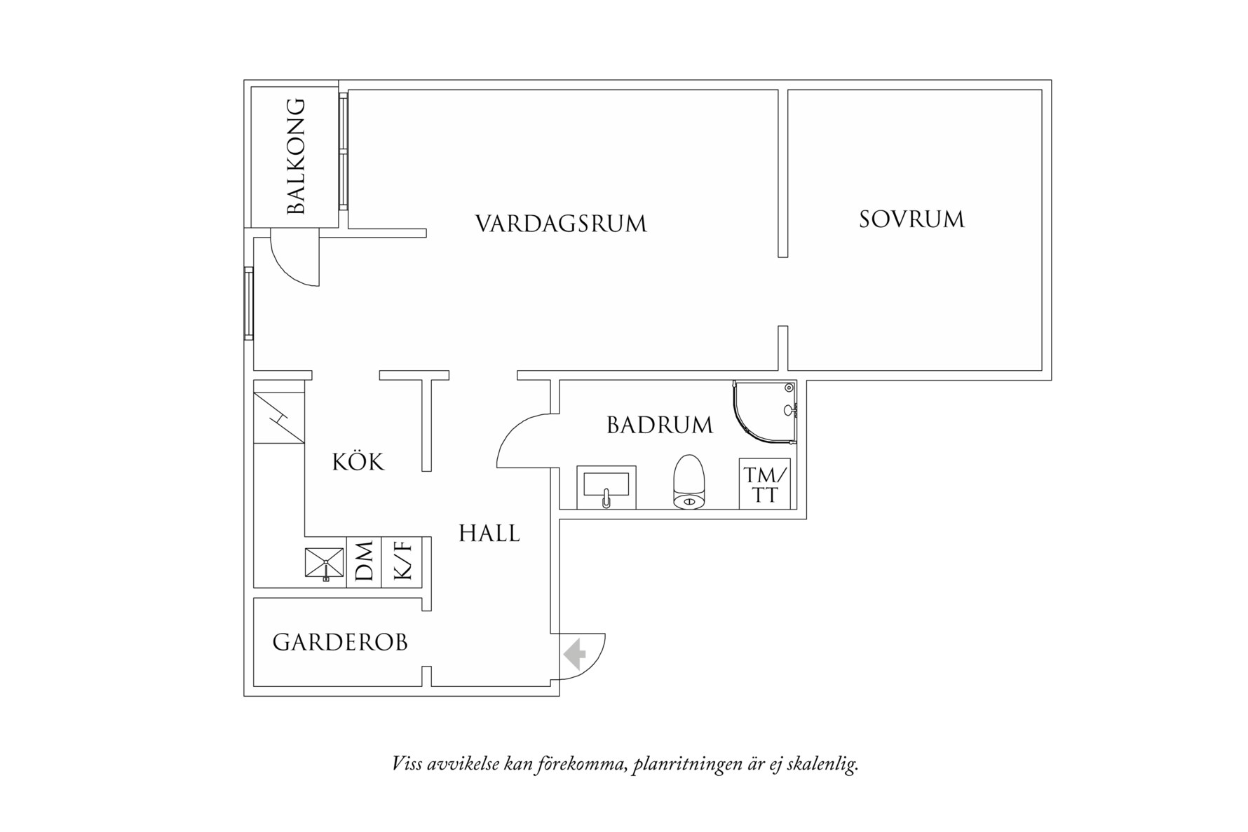Planritning 1 Beryllgatan 54