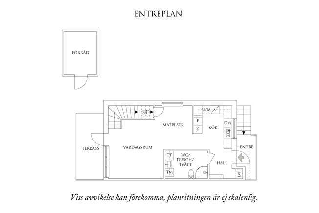 Planritning 1 Hossabergsvägen 65B