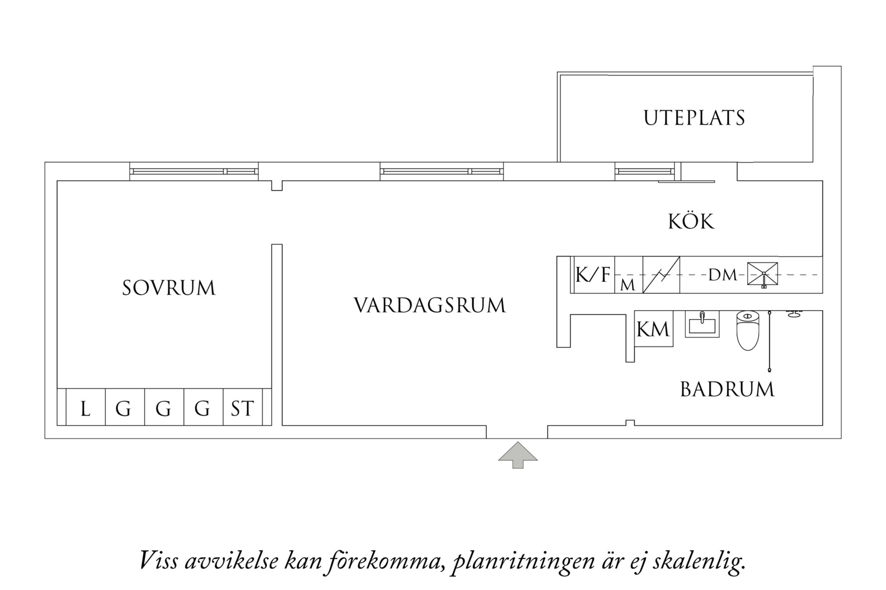 Planritning 1 Sten-Åke Cederhöks Gata 3B