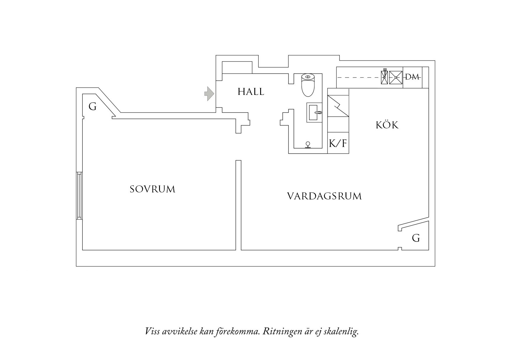 Planritning 1 Munkebäcksgatan 6