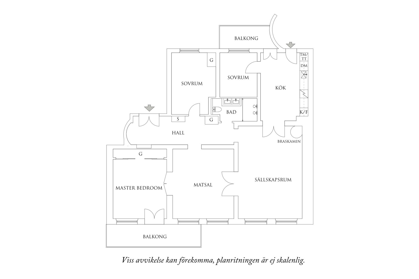 Planritning 1 Engelbrektsgatan 55