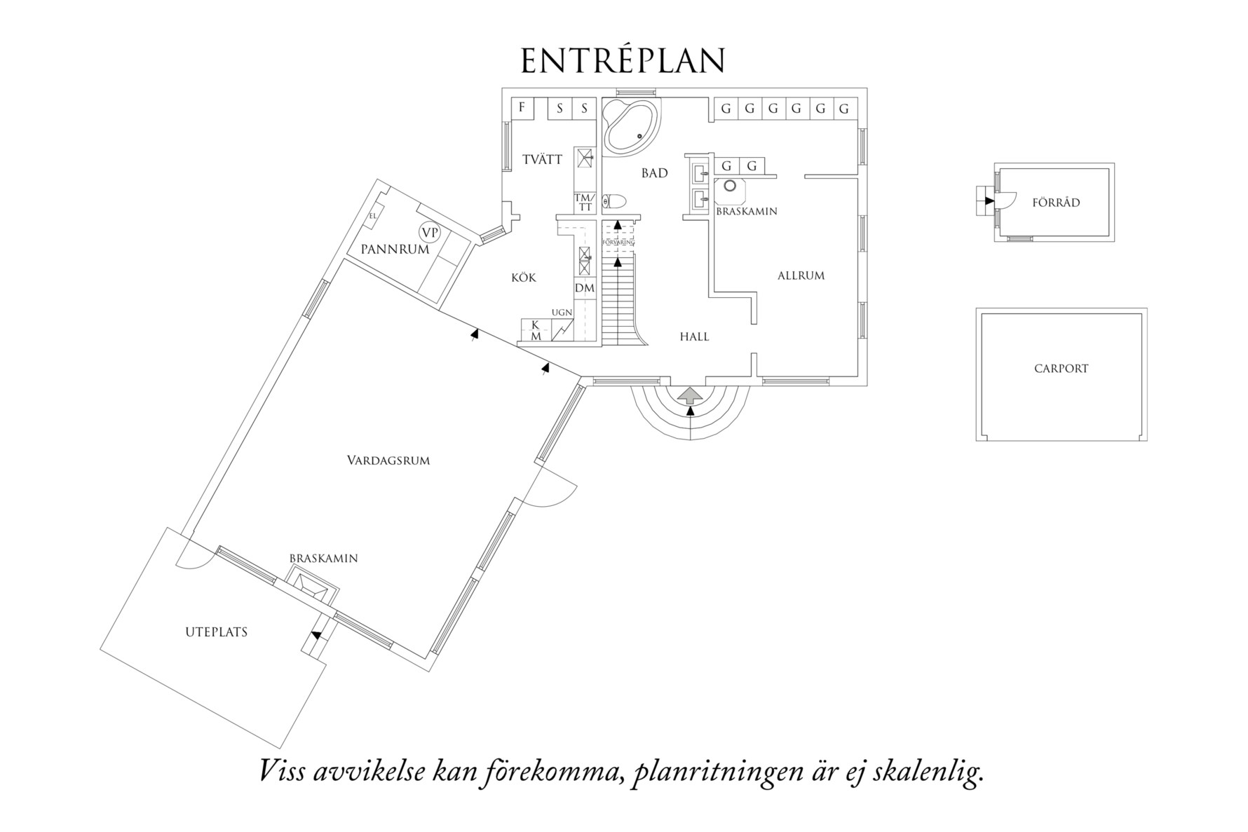 Planritning 1 Tullebo Ekväg 17