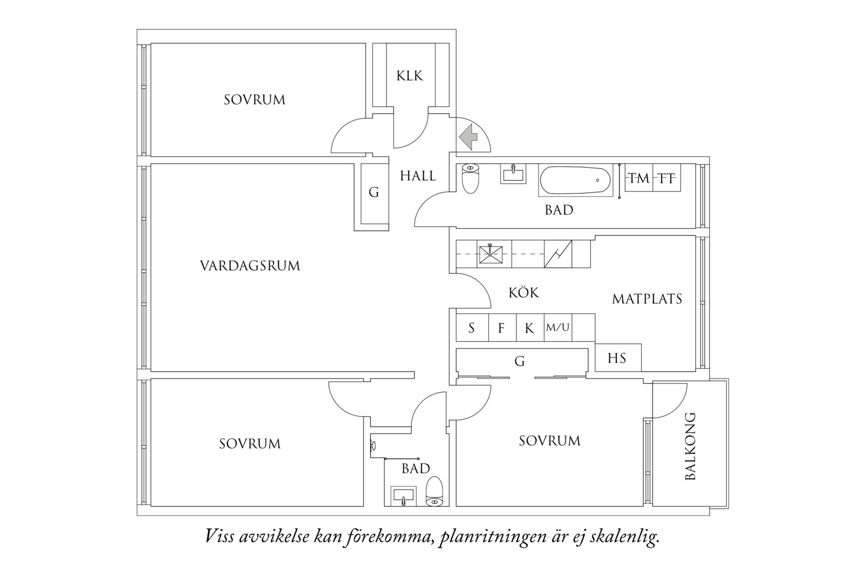 Planritning 1 Konsertgatan 13