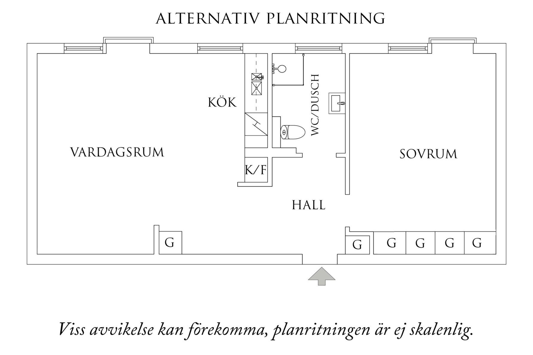 Planritning 2 Parkgatan 8A