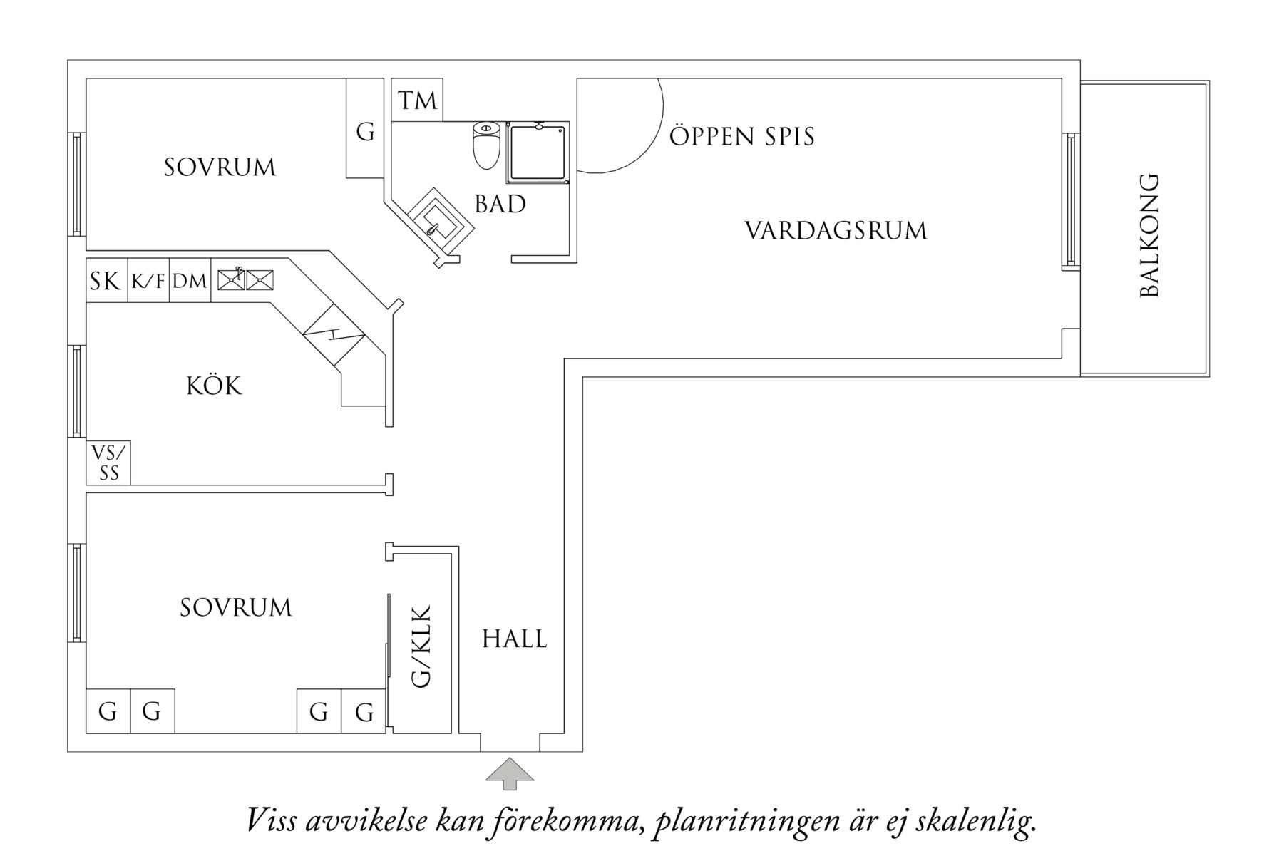 Planritning 1 Norra Liden 6