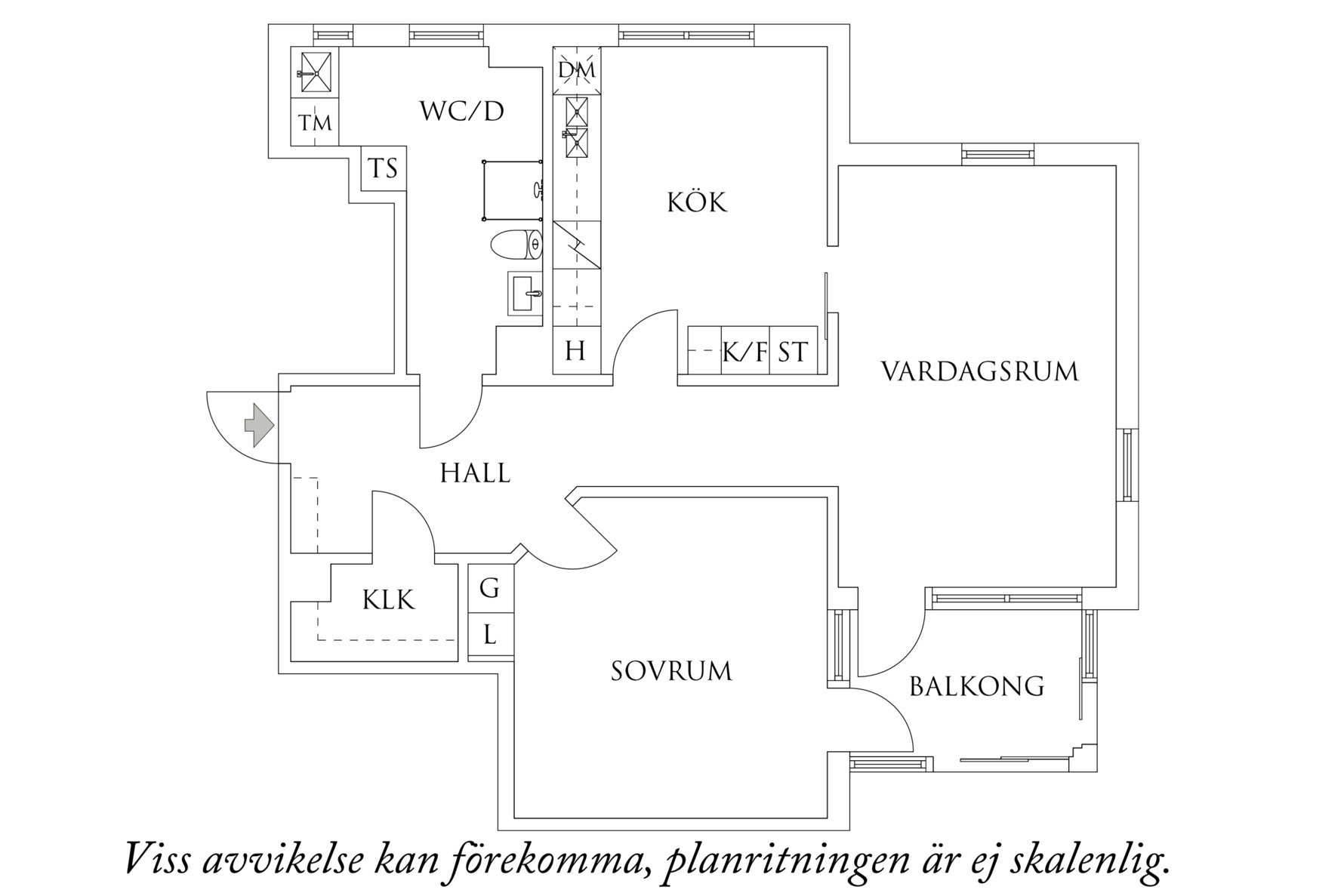 Planritning 1 Kransen 2B