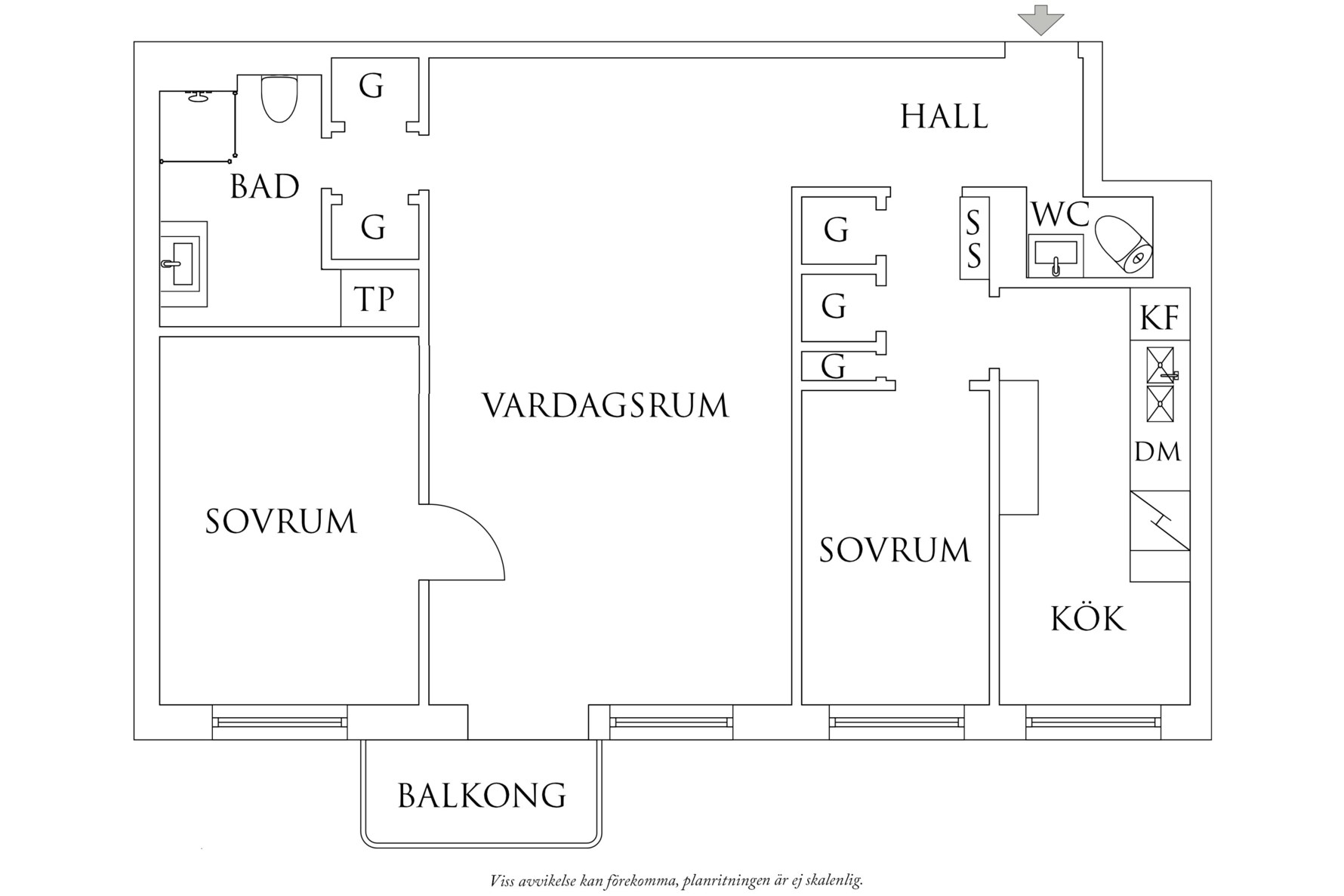 Planritning 1 Eklandagatan 33