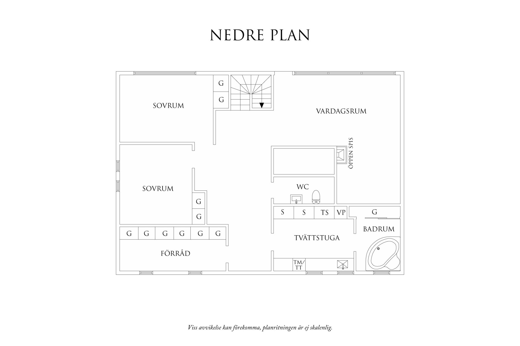 Planritning 2 Sandgången 7