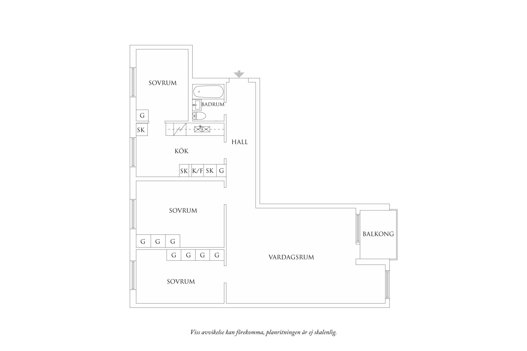 Planritning 1 Vintervädersgatan 11