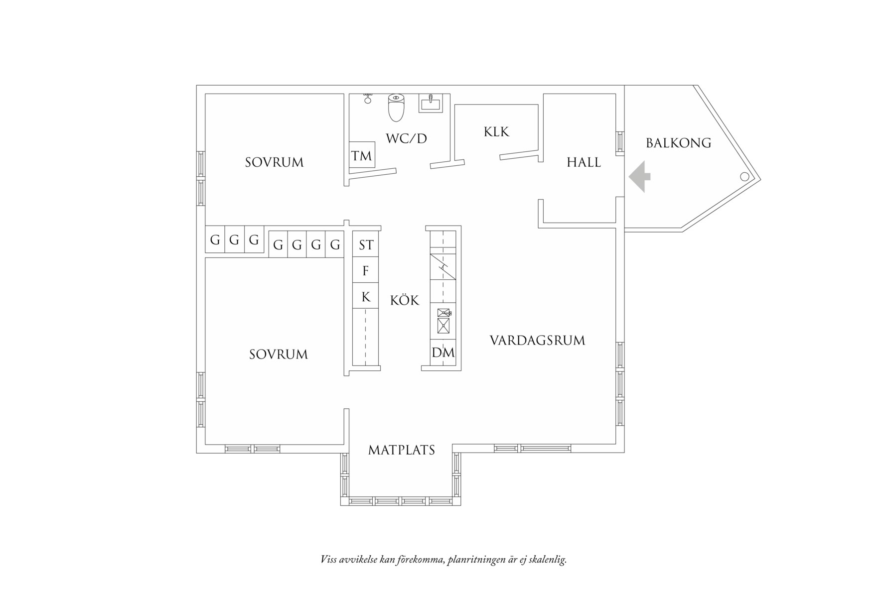 Planritning 1 Verkmästaregatan 1