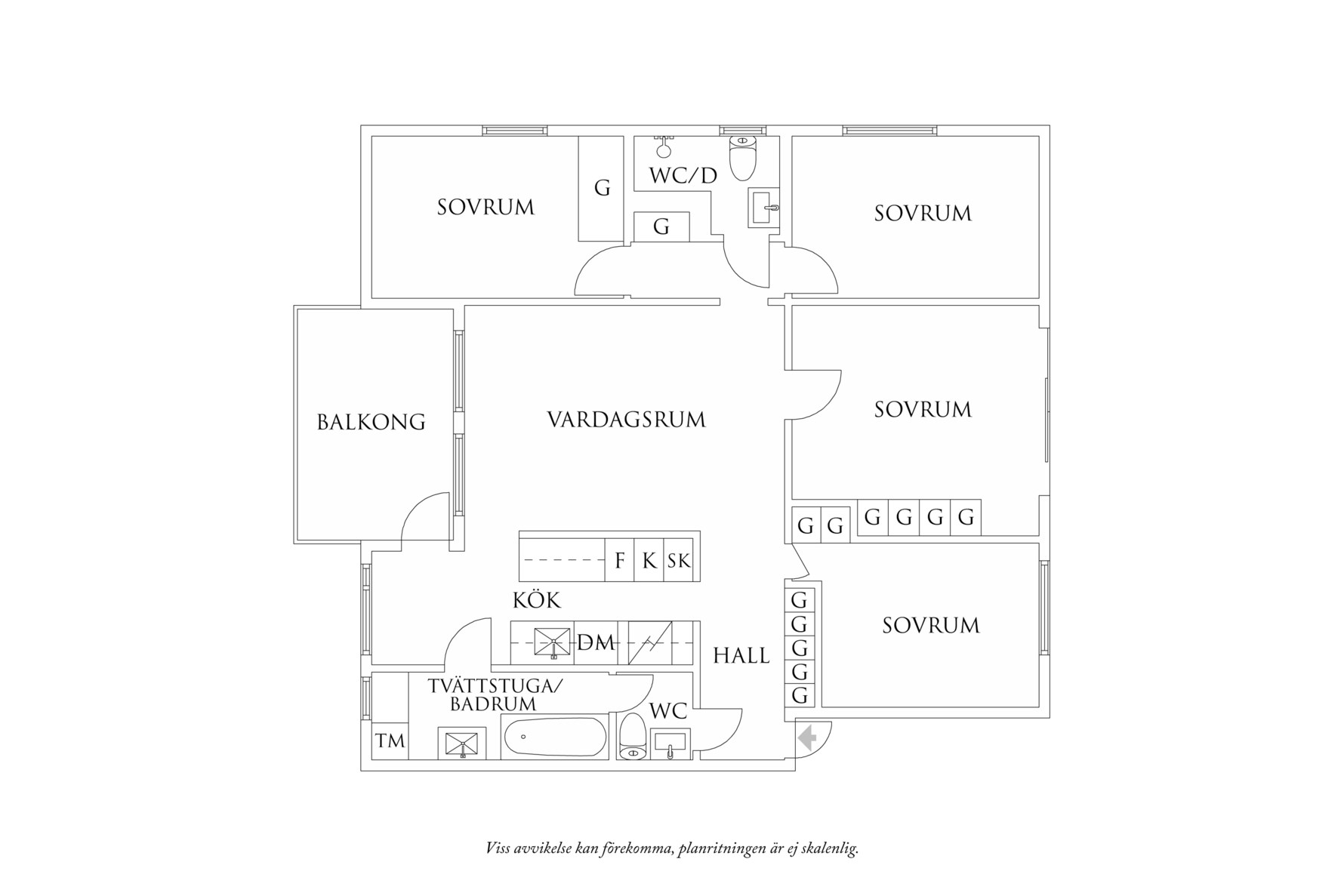 Planritning 1 Verktumsgatan 18