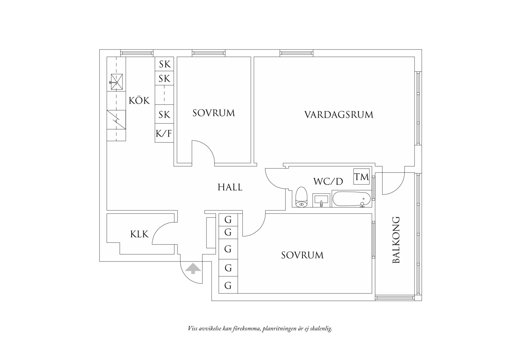 Planritning 1 Virvelvindsgatan 24
