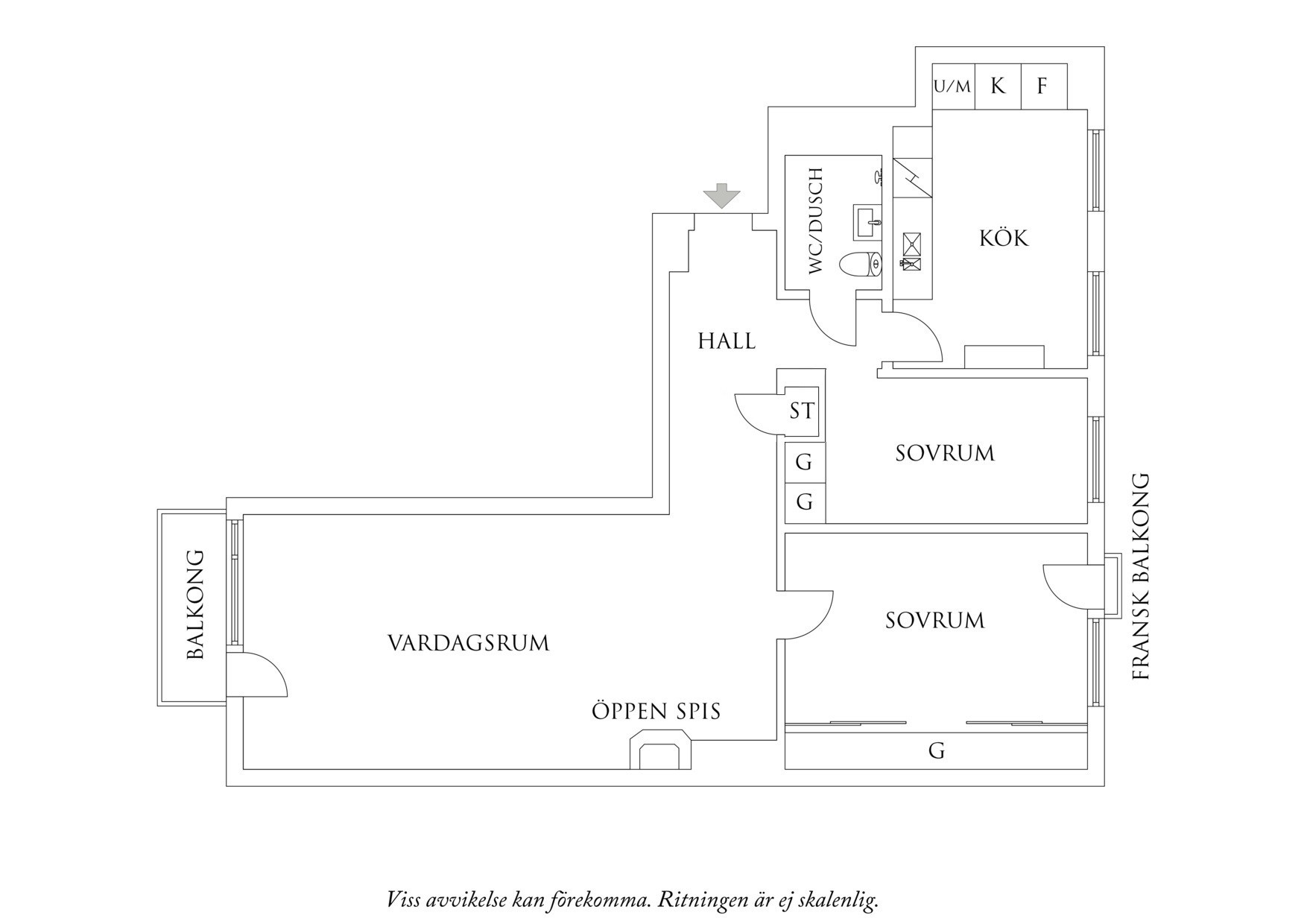 Planlösning Gibraltargatan 38
