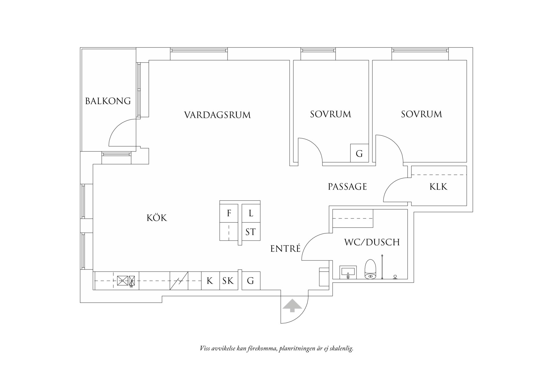 Planritning 1 Norra Dragspelsgatan 22